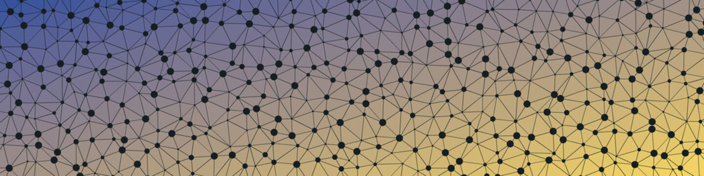 Abstract Low Polygon gradient Generative Art background illustration
