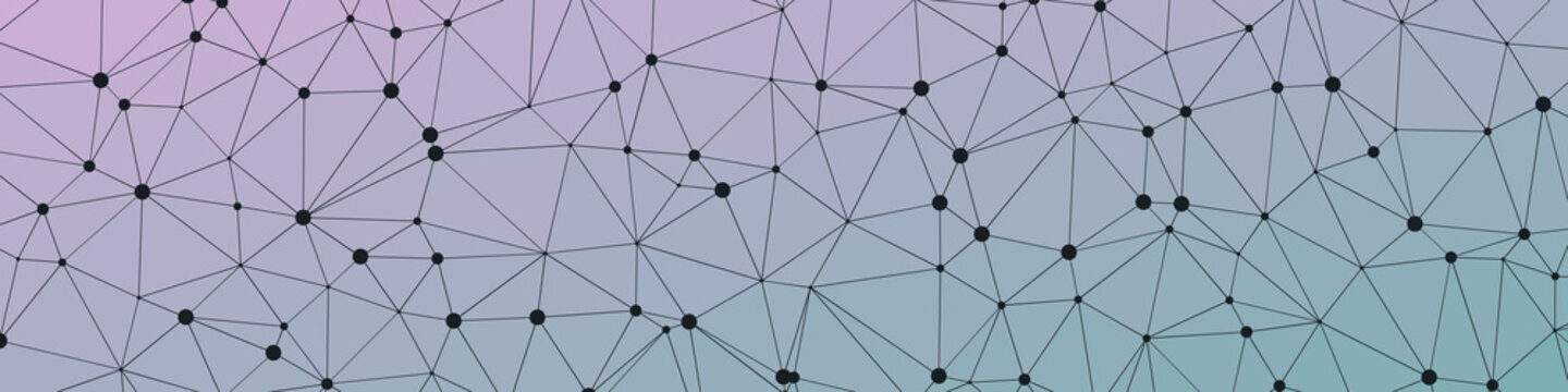 Abstract Low Polygon gradient Generative Art background illustration