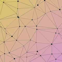 Obraz premium Abstract Low Polygon gradient Generative Art background illustration