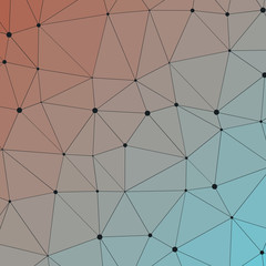 Abstract Low Polygon gradient Generative Art background illustration