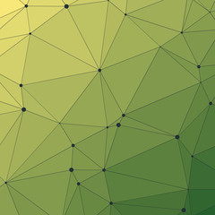 Fototapeta premium Abstract Low Polygon gradient Generative Art background illustration