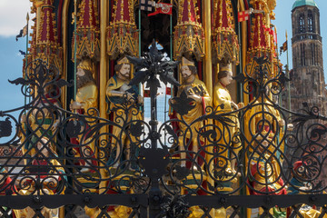 Fototapeta premium Famous tourist attractions of Nuremberg, Bavaria, Germany