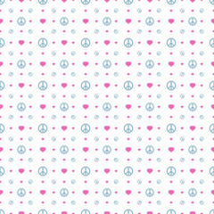 Peace day elements seamless pattern background. Clothing