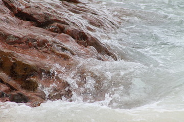 Granit lavé par les vagues