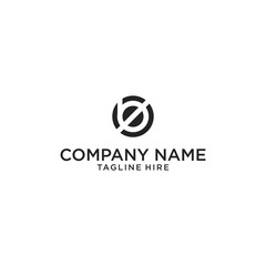 B Letter  prohibited Logo Design Template