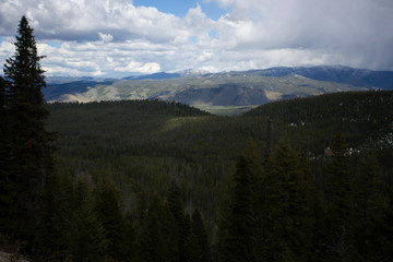 panoramic view of the mountains