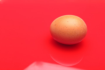 Chicken eggs, raw eggs freshly picked from the farm