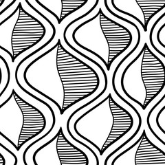 stripped shapes. seamless pattern with fancy beautiful elements