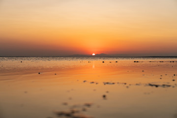 sunset on beach