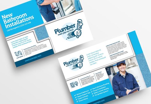 Plumber Plumbing Service Flyer Layout