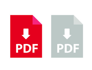 Fototapeta premium Icons for office file extensions, vector icons