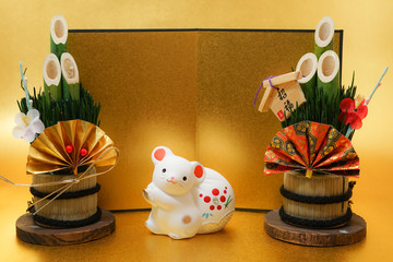 ねずみ年年賀状素材（年賀状素材・正月素材）