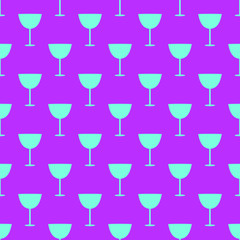 Seamless pattern on the magenta background