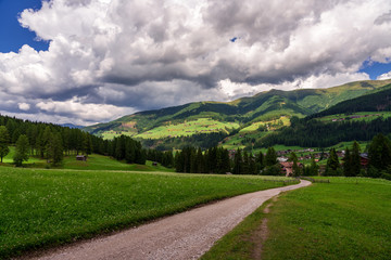 panoramic view of the Sextental, Italy.