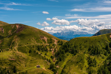 Panoramic view of Dolomites, Italy