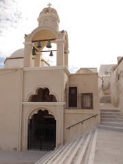 Temples and monasteries of the historical part of the Emporio, the largest village of...