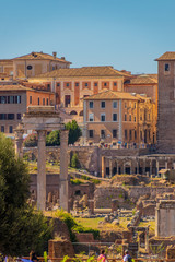 Naklejka na ściany i meble view of rome italy