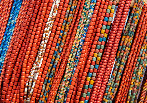 Lot of nice ukrainian traditional handcraft beads