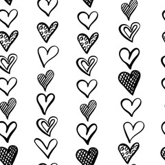 Seamless pattern with heart