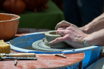 Making handmade ukrainian clay dishes pottery traditions handcraft
