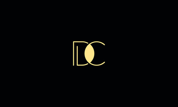 Alphabet letters monogram icon logo DC