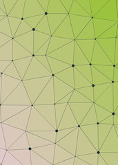 Abstract Low Polygon gradient Generative Art background illustration