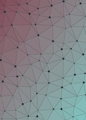 Fototapeta premium Abstract Low Polygon gradient Generative Art background illustration