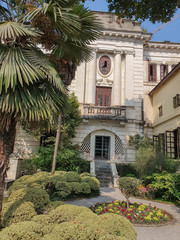 Kathmandu, Nepal - Noember 2019: Garden of Dreams, beautiful green oasis in the heart of the city.