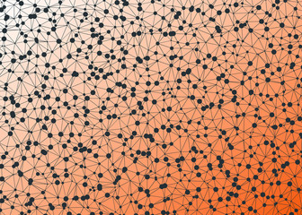 Abstract Low Polygon gradient Generative Art background illustration