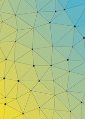 Obraz premium Abstract Low Polygon gradient Generative Art background illustration