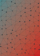 Obraz premium Abstract Low Polygon gradient Generative Art background illustration