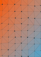 Obraz premium Abstract Low Polygon gradient Generative Art background illustration