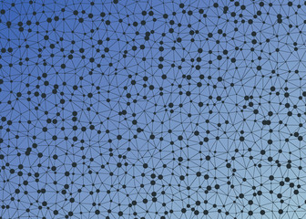 Abstract Low Polygon gradient Generative Art background illustration