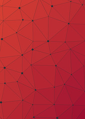 Abstract Low Polygon gradient Generative Art background illustration