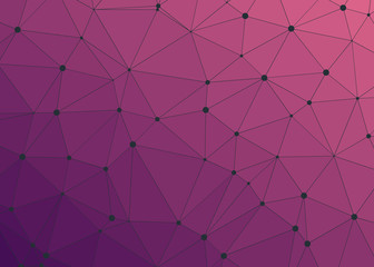 Abstract Low Polygon gradient Generative Art background illustration