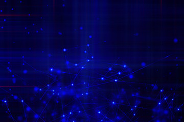 Fototapeta premium network social online, background 3d illustration rendering, machine deep learning, data cloud storage digital, science neuron, plexus cell brain, futuristic connecting, technology system