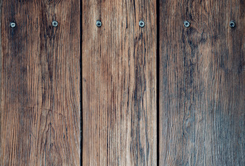 top view of dark rustic wooden table, wooden planks background