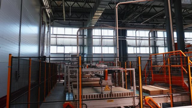workshop of rockwool thermal insulation production plant