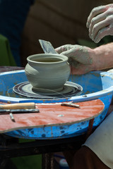 Making handmade ukrainian clay dishes pottery traditions handcraft