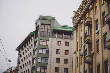 View of residential buildings in the city centre