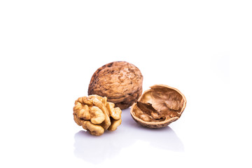 Walnut isolated on white background