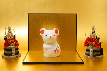 ねずみ年年賀状素材（年賀状素材・正月素材）