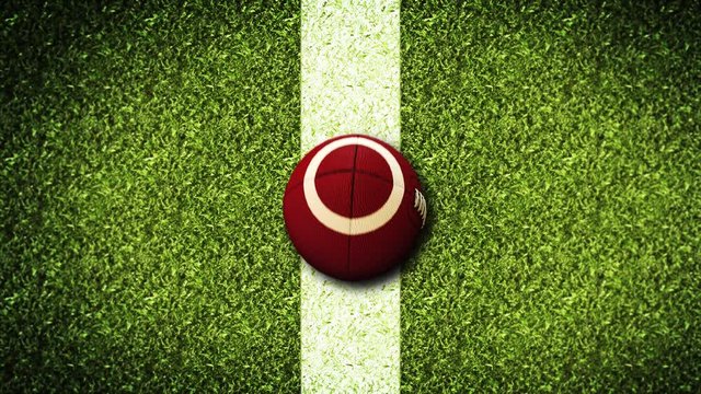 American football helmet Super Bowl Game On Field Stadium green grass Background