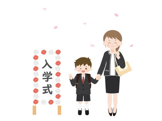 小学一年生 入学 母親