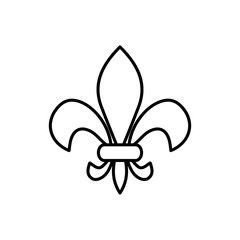 Lily flower icon : Fleur de lis