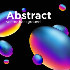 Abstract liquid shape. Fluid design.