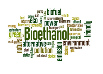 Bioethanol word cloud concept 2