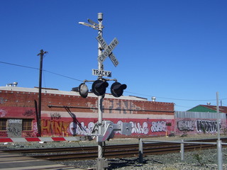 bahnübergang in californien