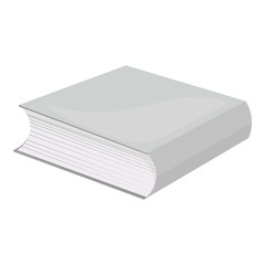 vector grey book for home library shelf.