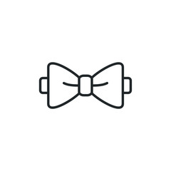 Fototapeta premium bow tie icon template color editable. bow tie symbol vector sign isolated on white background illustration for graphic and web design.